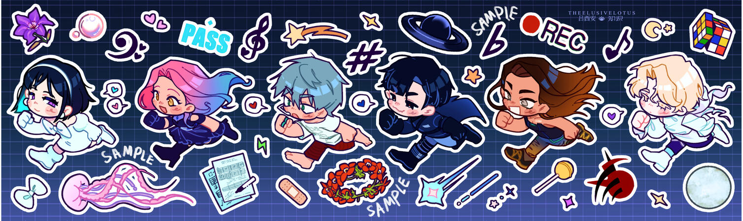 Fan Merch - ALNST Sticker Sheet - 8th of Feburary, 2025